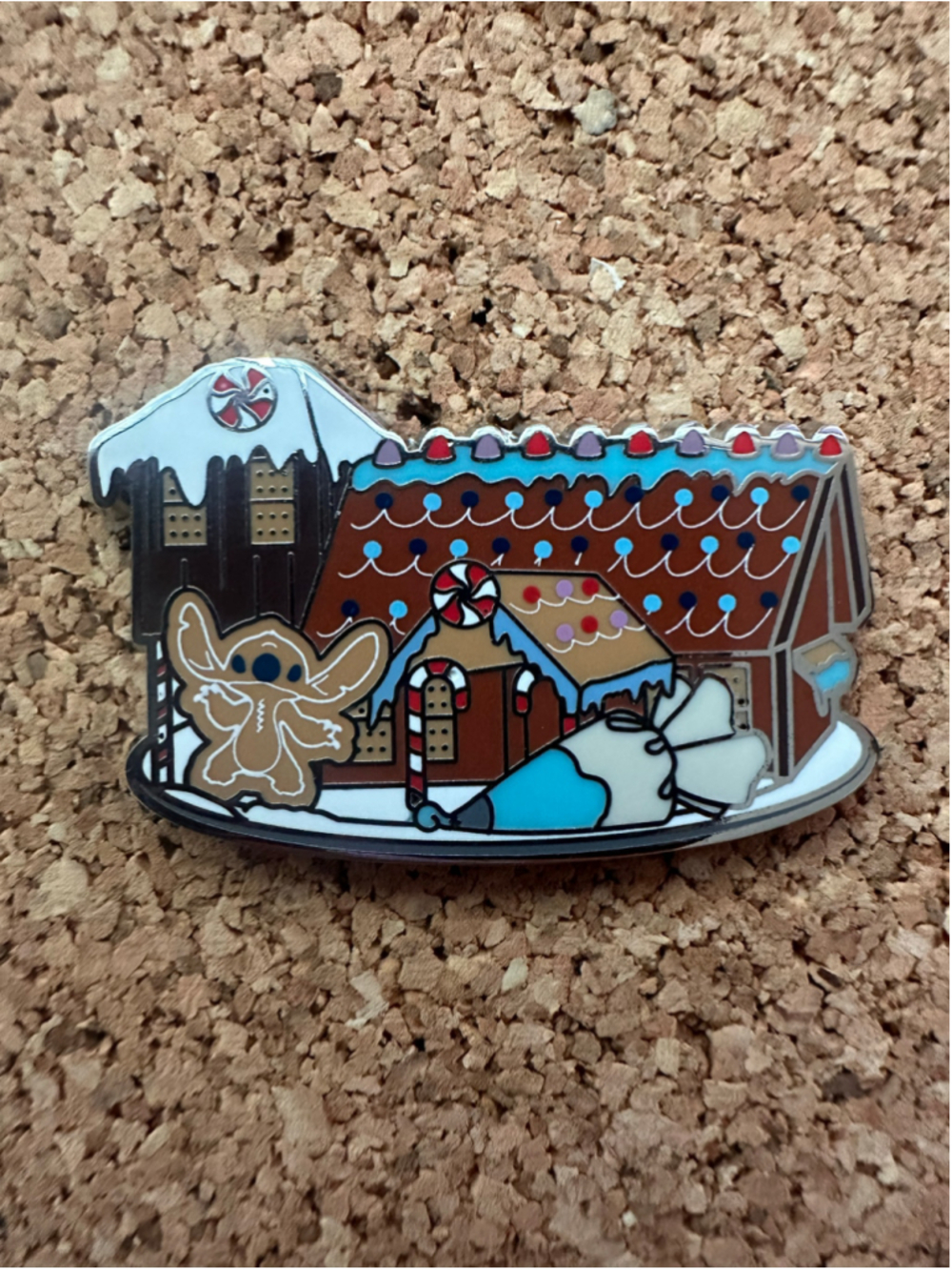 Stitch Gingerbread House Pin 2021 Disney Parks Mystery
